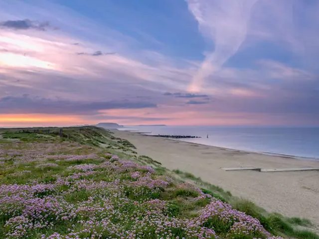 Hengistbury Head headland and heathland near Bournemouth